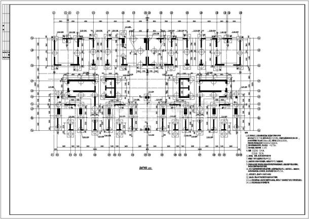 某地28层（带地下室）剪力墙结构住宅部分结构施工图-图一