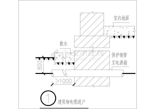 园林照明与给排水CAD全套施工图-图一