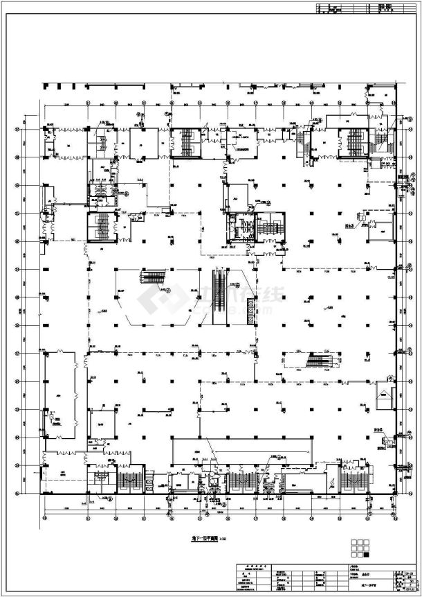 【西安】某四层框架结构商场给排水消防施工图-图一