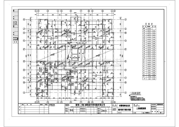 某地23层剪力墙住宅楼结构设计施工图-图二