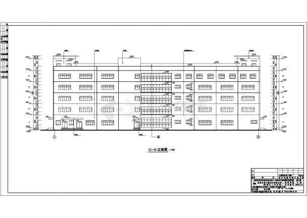 惠州市五层办公楼混凝土框架结构施工图-图二