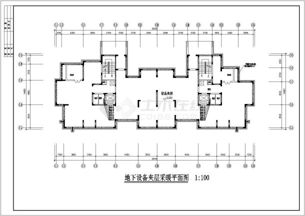 某小区十八层框架结构住宅楼采暖给水施工图-图二