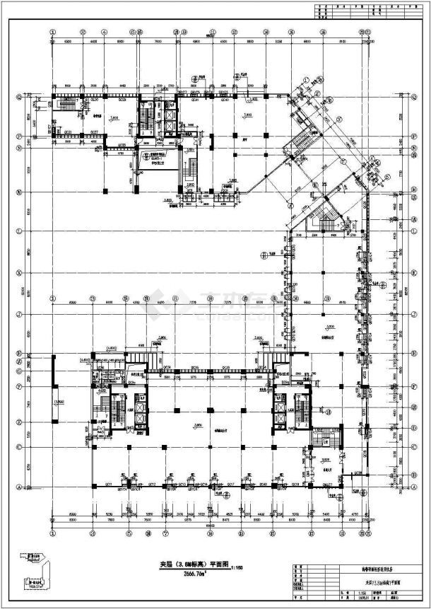某小区21层商住楼建筑设计施工图-图二