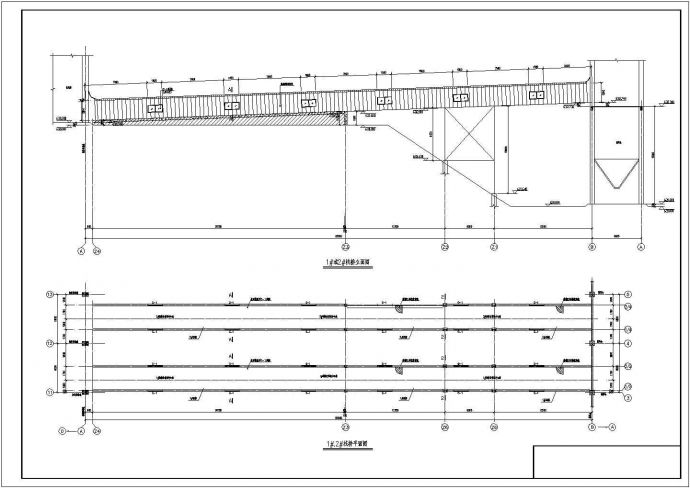某煤矿公司皮带机栈桥结构施工图纸_图1