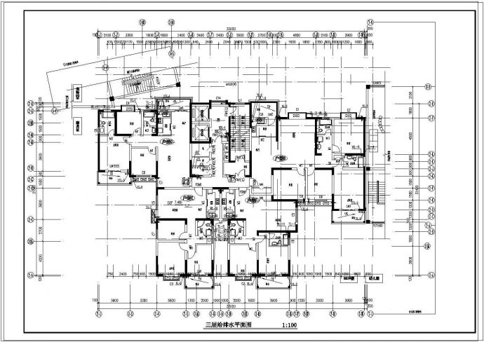 某地高层住宅楼给排水设计施工图纸_图1
