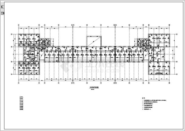 某地五层砖混结构学校设计施工图纸-图二