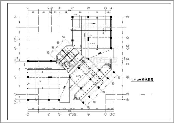 某地富康大厦办公楼建筑结构设计图纸-图二