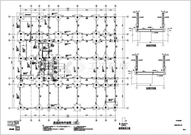 某地区大学实验楼全套建筑结构设计图-图二