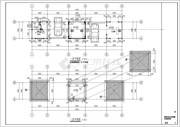 某地区砖混结构大门全套建筑施工图-图一