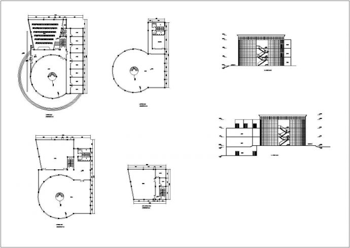 某地3层现代美术馆单体设计方案图_图1