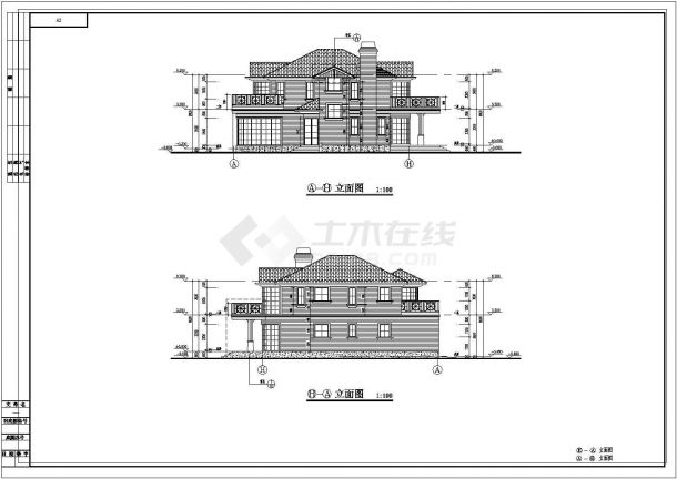 【上海】中档二层独栋别墅建筑和结构施工图-图二