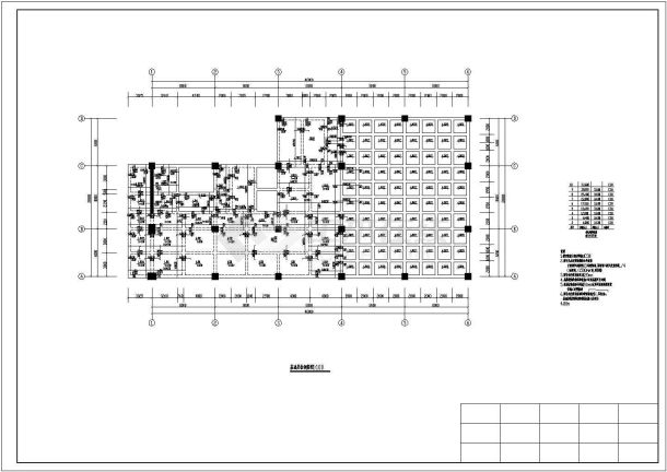 某地九层教学楼结构配筋图及计算书-图一