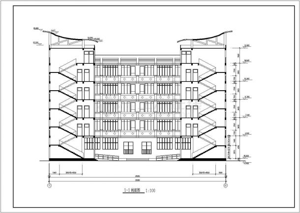 某地小学教学楼建筑施工图（含设计说明）-图二