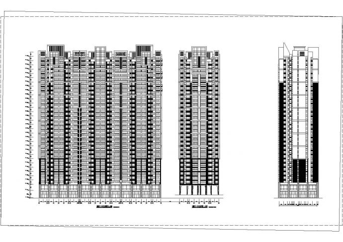 某高层住宅小区建筑设计规划总体设计图_图1