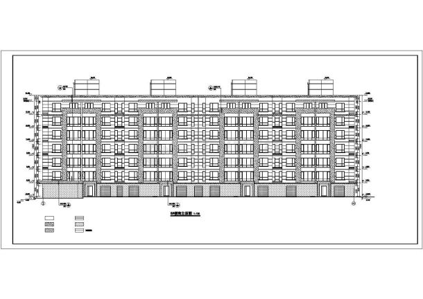 某7层混凝土框架结构住宅楼建筑施工图-图一