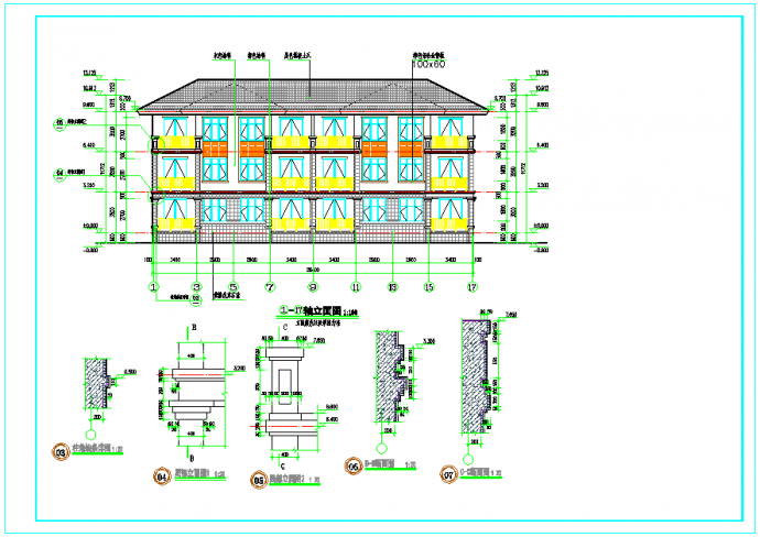 某小型公寓楼建筑设计施工图（含结构）_图1