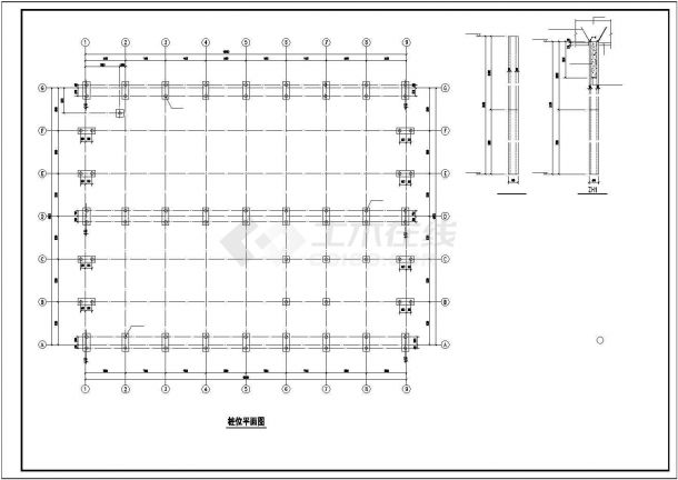 某地单层双跨钢结构厂房全套结构施工图-图二