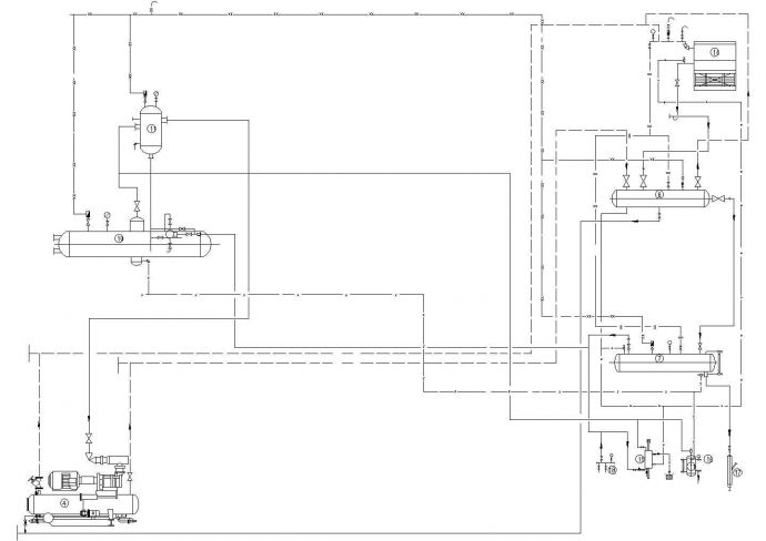 二氧化碳液化流程图cad版本图纸_图1