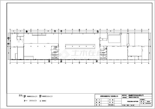 【湖南】某食品厂调理馅车间施工图cad图纸-图二