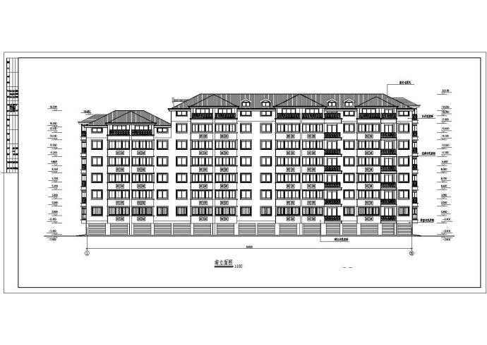 某地多层带阁楼住宅全套建筑设计施工图_图1