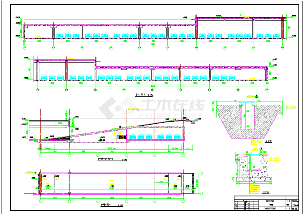 某地某小区地下车库专业建筑设计施工图-图一