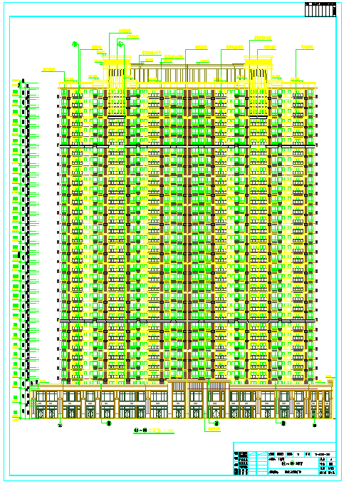 某地区11号楼33层高层住宅楼全专业施工图