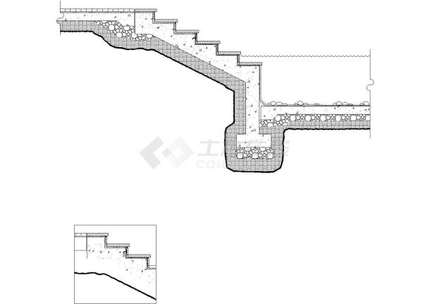 景观设计分类细部大全—台阶坡道设计cad图纸-图一
