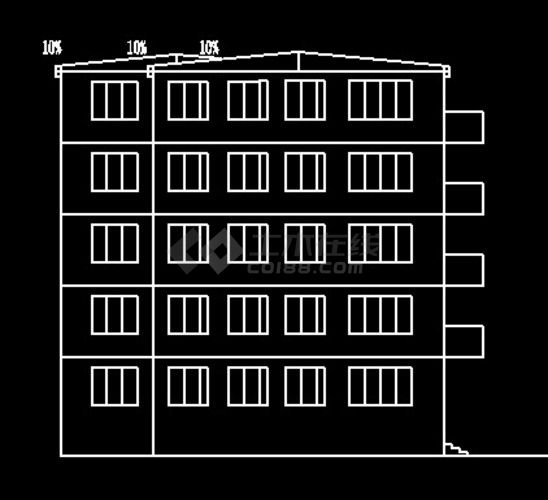 房屋建筑学课设侧面图