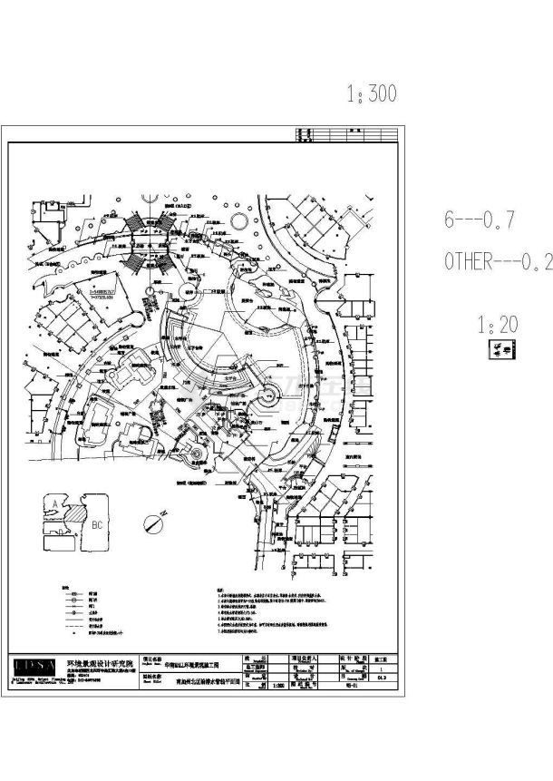 华南mall南加州区施工图纸设计-图一