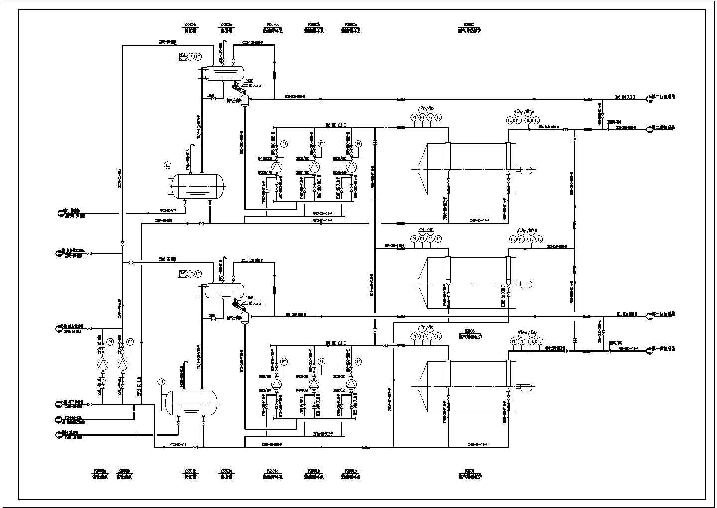 萍乡大型燃气导热油炉详细建筑施工图
