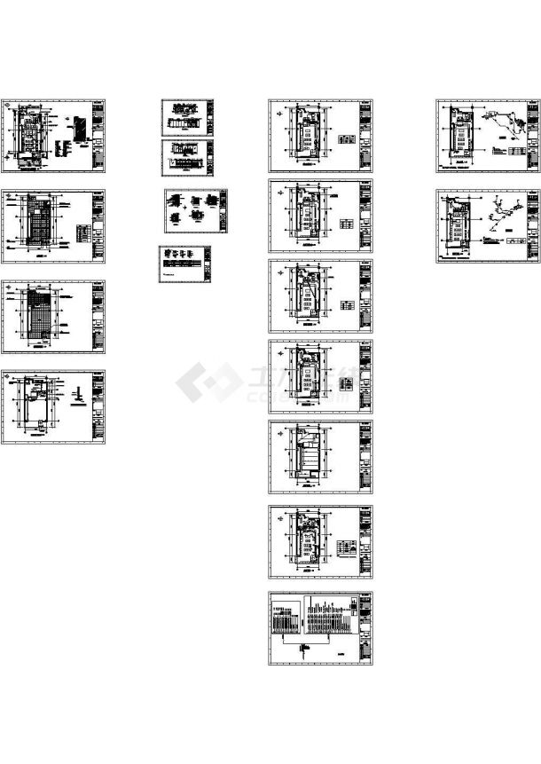 日本7-11便利店建筑装修水电CAD图纸-图一