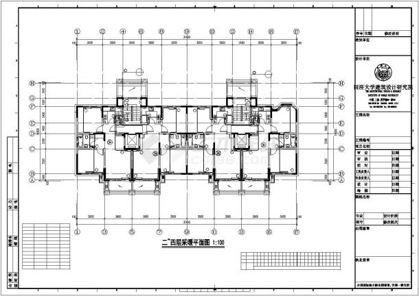 某中低层住宅楼采暖及通风系统设计施工CAD图纸-图二