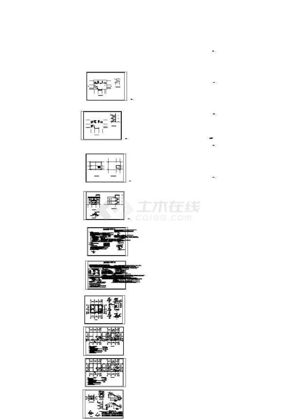 某地新农村两层别墅建筑cad图纸-图一