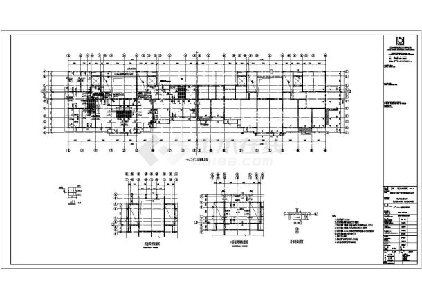 某小区23层剪力墙结构住宅楼结构设计施工图-图二