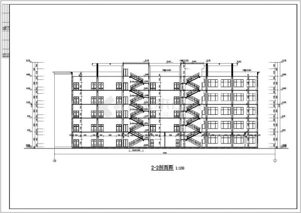 4402平米框架办公楼毕业设计（含建筑、结构、计算书）-图一