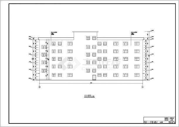 多层钢框架办公楼毕业设计（计算书、建筑、结构图）-图二
