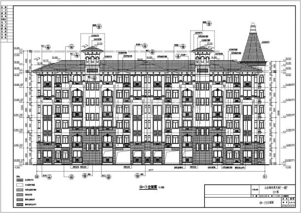 某两层框架结构小区沿街商业建筑设计施工图-图二