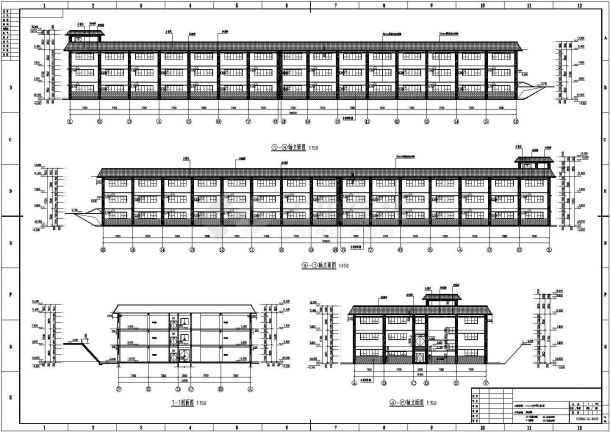 某3层框架结构甲类酒库车间厂房多专业施工图-图二