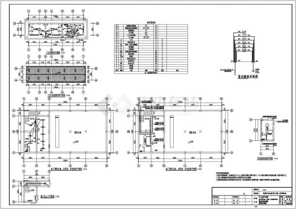 某地三层框架结构幼儿园全专业设计施工图-图二