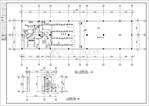 某工程地下一层设备房配电设计施工图-图一