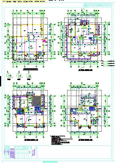 439.12平方米3层别墅建筑、结构、水电全专业施工图-图二