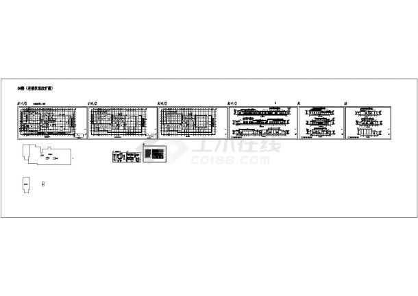达鲁镇殡仪馆改扩建工程CAD建筑图纸-图二