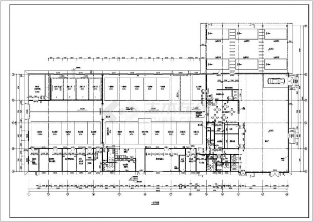 某地二层钢结构一汽丰田4S店建筑设计图-图二