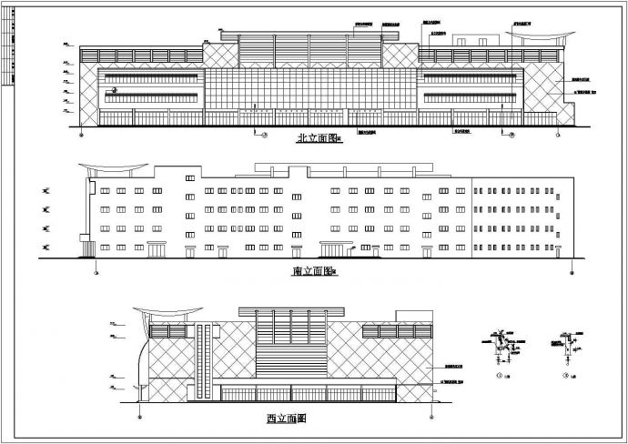 某四层大型超市建筑设计施工图纸（含设计说明）_图1