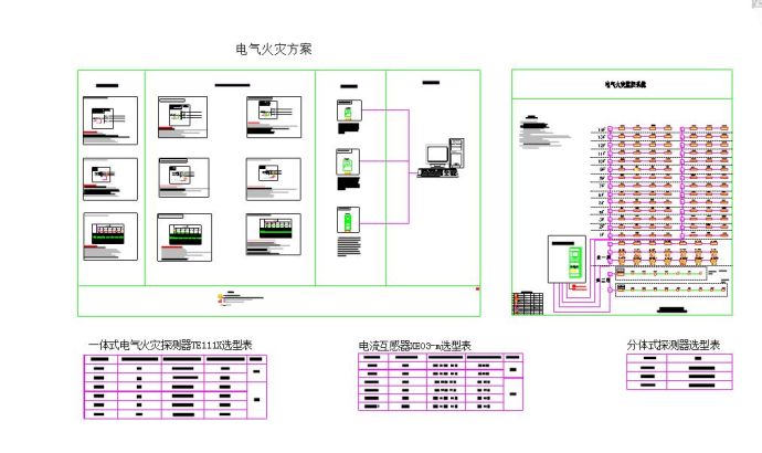 电气火灾系统图电气火灾方案图（设计院专用）_图1