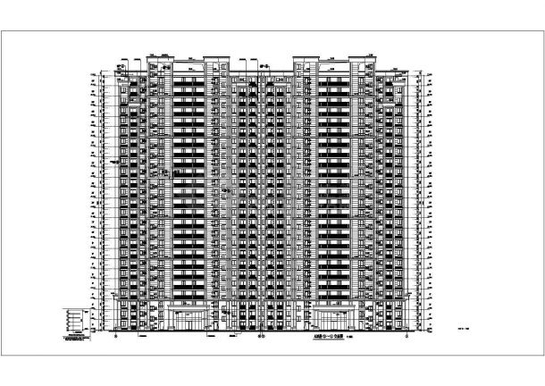 某小区25层框架结构住宅楼建筑设计施工图-图二