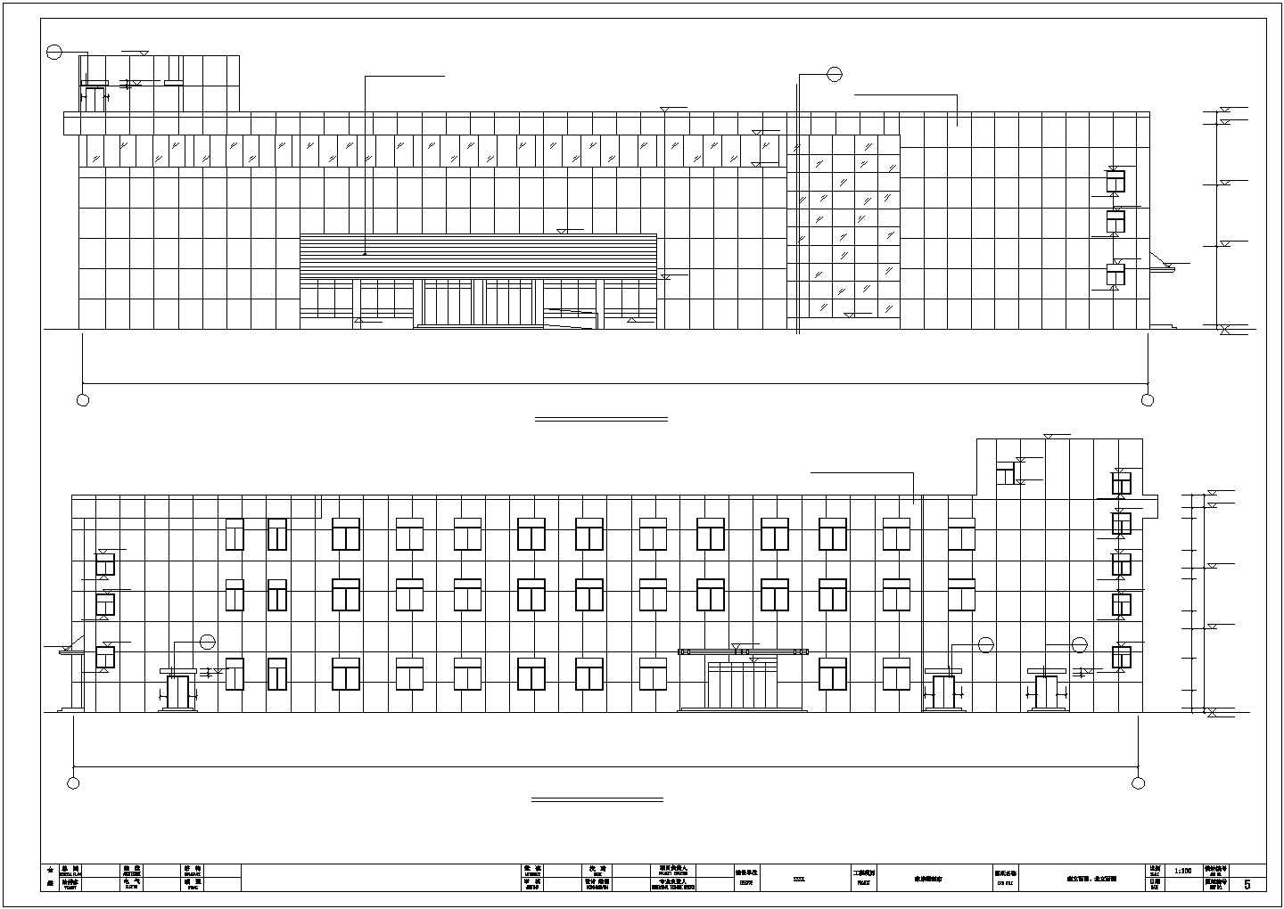 某地三层框架结构中型超市建筑施工图