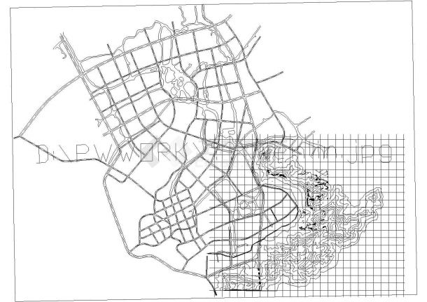 温岭五龙山公园规划设计方案CAD图-图一