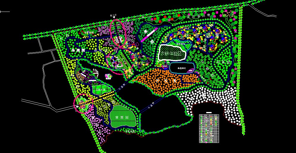 某地观光果园规划设计方案图