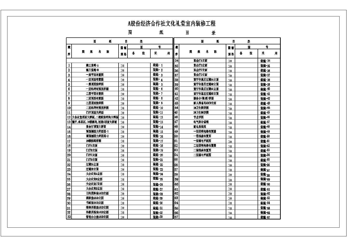 南葛村文山礼堂工程--装修专业